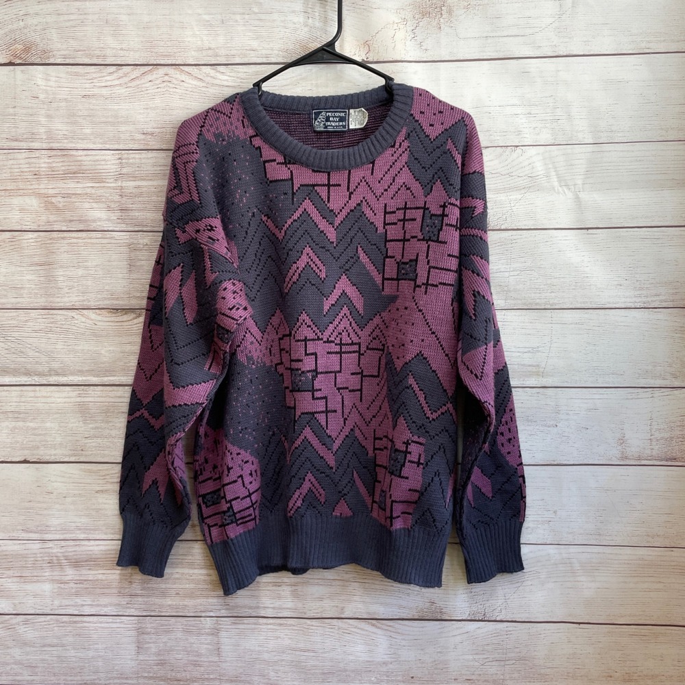 EXCELLENT CONDITION VINTAGE‎ PECONIC BAY TRADERS CREW NECK SWEATER